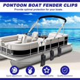 thumbnail image 3 of Pontoon Boat Square Rail Mount, Bumpers Hanger/Adjuster/Clip for Docking, 3 of 9