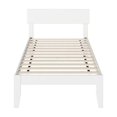 thumbnail image 3 of AFI Boston Solid Wood Twin Size Modern Platform Bed in White, 3 of 6