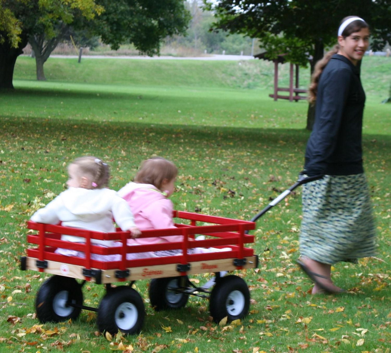 Millside Chariot en bois d'enfant express super solide 20 po x 38 po