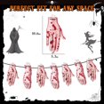 thumbnail image 2 of YSTIANN 2Set Halloween Party Decor, Horror-Themed Banner with Hanging Ribbon - Spooky Photo Backdrop for Indoor & Outdoor Halloween Decorations, Haunted House & Yard Displays WJ85-5495, 2 of 6