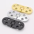 thumbnail image 4 of Abbracc 4Pcs Stainless Metal Furniture Hinges 180 Degree Rotation Black, 4 of 9