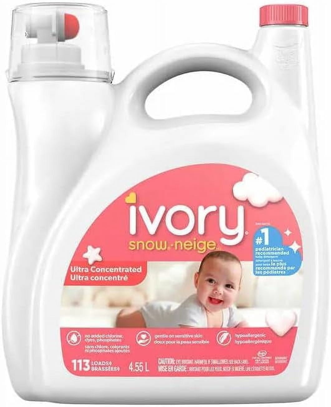 Ivory Snow Liquid Laundry Detergent 113 wash Loads