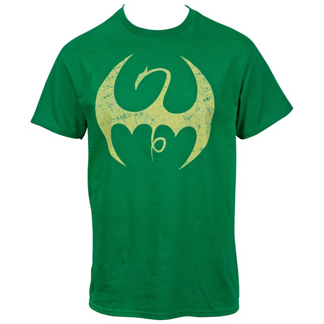 Iron Fist Distressed Symbol Men's T-Shirt-3XLarge