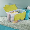 thumbnail image 2 of Sterilite 45L Hinged Lid Storage Box- Green, 2 of 3