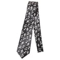 thumbnail image 1 of 1pc 8cm Largeur Cravate Imité Soie Casual Notes Impression Cravate Mode Cravate Costumes Accessoires, 1 of 6