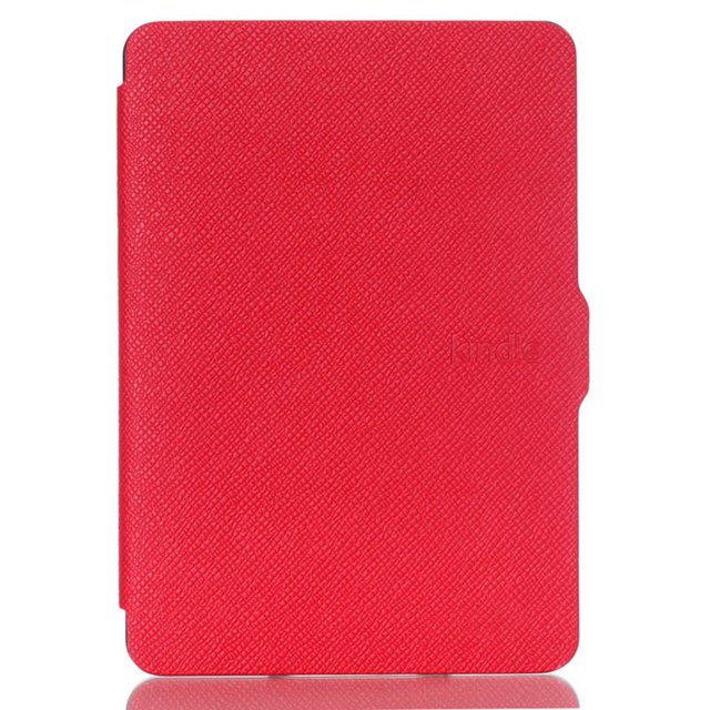 Étui de Veille Ultra Mince pour Kindle Kindle Paperwhite 1 2 3 4 6 Pouces, Couverture pour Kindle 11th Paperwhite 5 11th Tablette, Étui Réveil Rouge Kindle 11th C2V2L3
