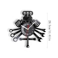 thumbnail image 3 of TIMIFIS Creative Clock Vinyl Record Wall Clock Auto Repair Stylized Wall Clock, 3 of 3
