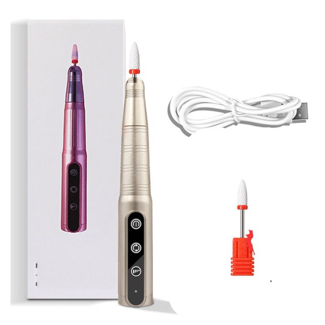 35000 RPM Electric Manicure Drill Pen For Nail Polish Remover With Nail File Electric Nail Drill Machine For Nail Exfoliating ,Easy to Setup