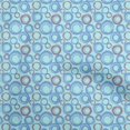 thumbnail image 1 of oneOone Silk Tabby Arctic Blue Fabric Abstract Craft Projects Decor Fabric Printed By The Yard 42 Inch Wide, 1 of 4