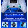 thumbnail image 3 of 2 Pack Wireless Switch Pro Controller for Nintendo Switch Pro/Lite/OLED/PC/IOS/Android,White Crack, 3 of 14
