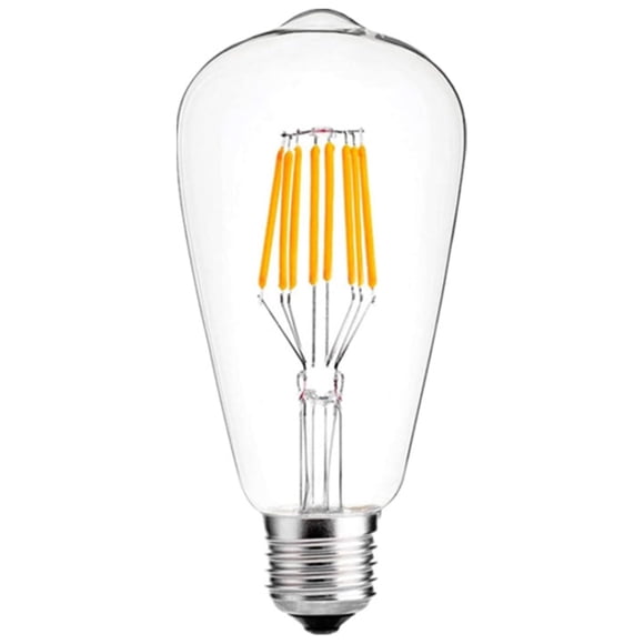 FSLiving 4W ST64 LED Edison Light Bulbs E26 Standard Base Dimmable 3.7V Low Voltage Vintage Bulb 2700K Warm Light Color Temperature for Pendant Light Wall Sconce Table Lamp DIY - 1 Pack