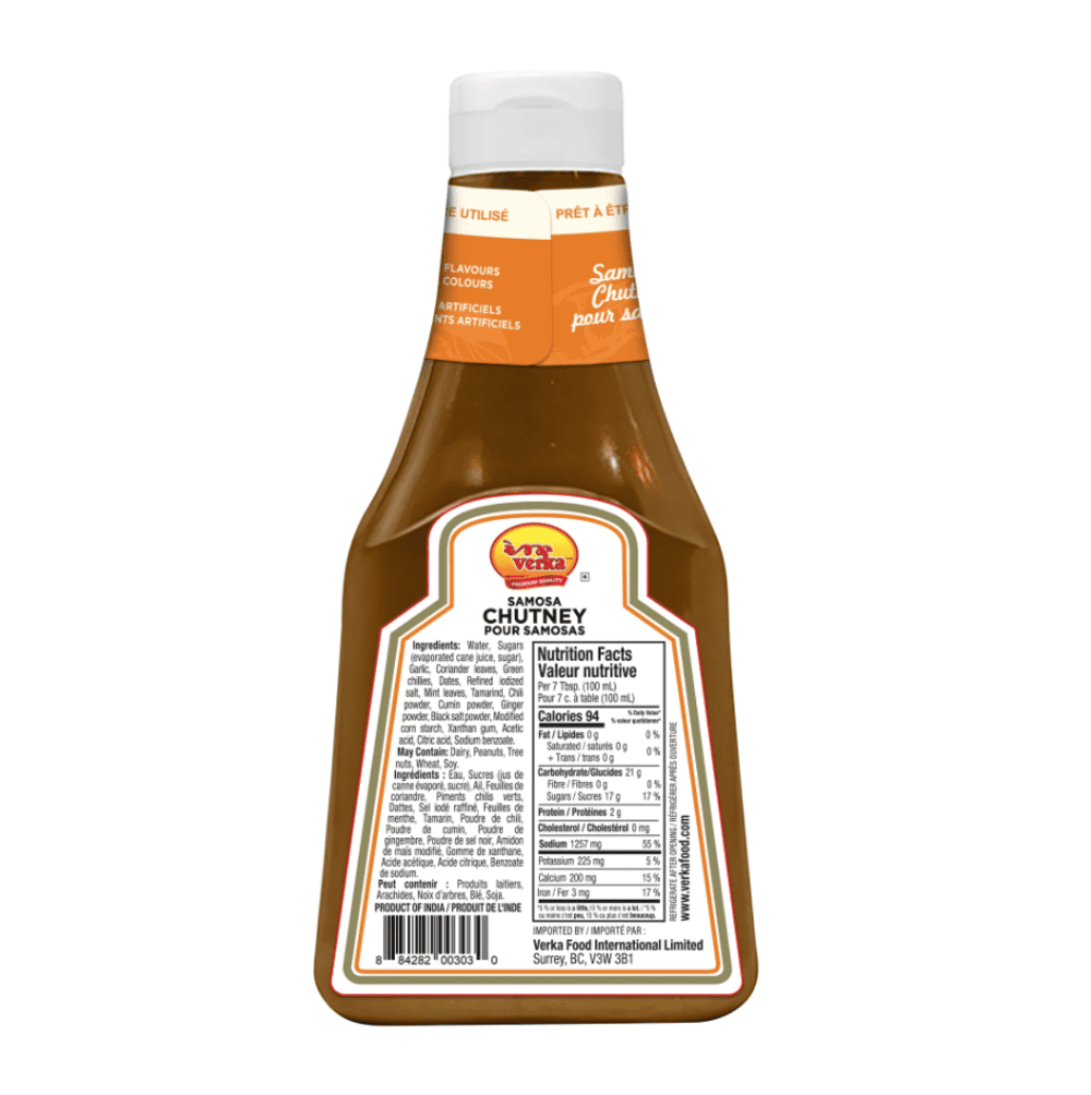 Verka Chutney pour Samosas