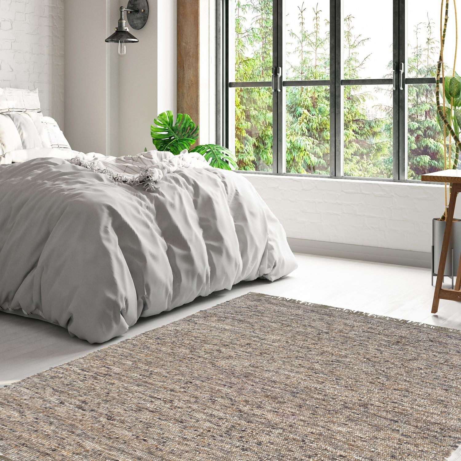 Verginia Berber Dark & Natural 7 ft. 10 in. x 4 Area Rug