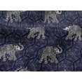 thumbnail image 4 of oneOone Viscose Jersey Fabric Elephant Block Print Fabric BTY 60 Inch Wide, 4 of 5