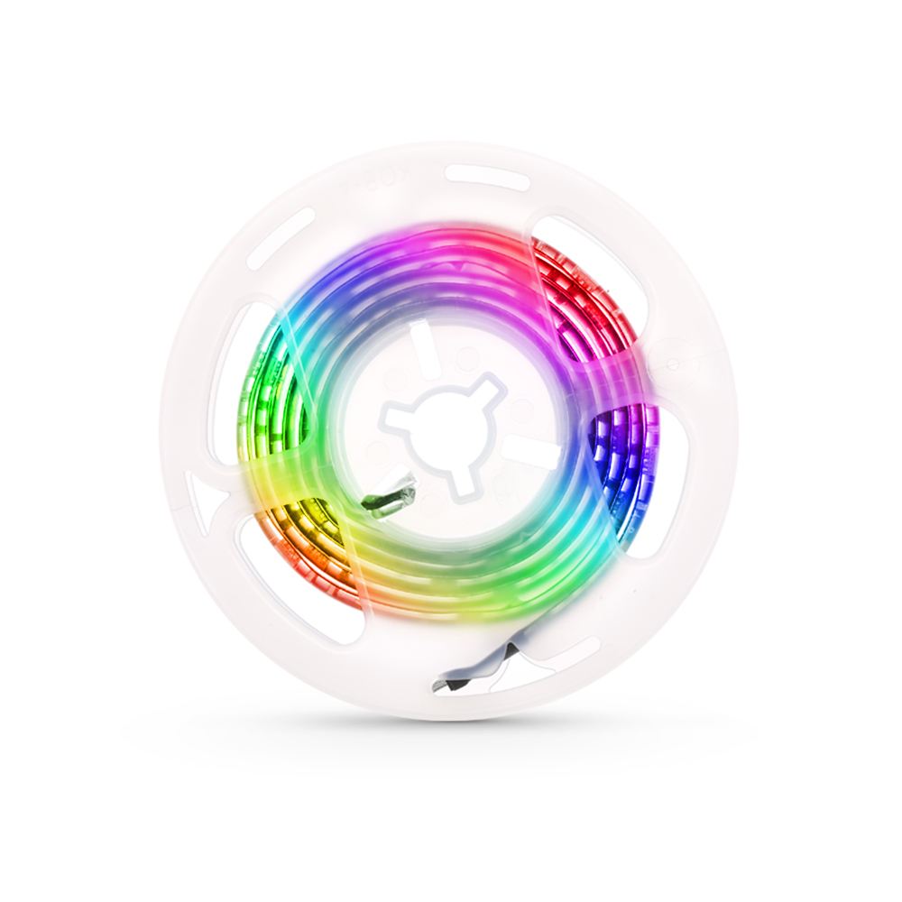 Amdohai LED Computer Case Strip Light Flexible RGB Lamp Tape Diode 5V Desk Screen TV Background Lighting USB Powered 3 Key Control 0.5M