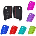 thumbnail image 1 of Key Remote Case Cover Shell For  Golf 7 MK7 Skoda A7 Silicone Car Accessories, 1 of 8