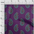 thumbnail image 1 of oneOone Silk Tabby Fabric Paisley Block Print Fabric By The Yard 42 Inch Wide, 1 of 4