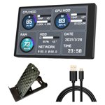 Miulika 3,5'' IPS Affichage pour CPU GPU HDD Accessoires Moniteur informatique USB Secondaire