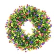 thumbnail image 2 of Spring Wreaths for Front Door, Summer Wreaths for Front Door, Plastic Colorful Wreath Spring and Summer Colorful Leaf Wreath Spring and Summer Decoration Gate Pendant, Spring Wreath for Front Door, 2 of 9