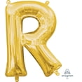 thumbnail image 1 of Ballon Party-Eh! d'Anagram International avec lettres en or en forme de R, 1 of 4