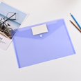 thumbnail image 1 of Oliegs Heated Blanket Transparent Plastic File Bag A4 Student Office Pp File Bag Button Stationery Bag Paper Storage Bag Folder Chocolate, 1 of 5