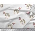 thumbnail image 3 of Soimoi Modal Satin Fabric Leaves,Bird & Floral Block Decor Fabric Printed Yard 42 Inch Wide, 3 of 3