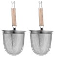 thumbnail image 3 of MasteelfCA 2pcs Stainless Steel Multifunctional Colander Dumpling Noodle Strainer Kitchen Gadget Kitchen Supplies for Home Restaurant, 3 of 8