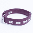 thumbnail image 2 of ROTTERDAM BONES Leather Dog Collar Single- Row Bones, 2 of 4