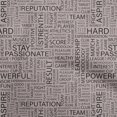 thumbnail image 1 of oneOone Georgette Viscose Black Fabric Writing Font Craft Projects Decor Fabric Printed By The Yard 42 Inch Wide, 1 of 1