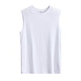 thumbnail image 2 of JDQJBZ Débardeurs Homme Couleur Unie Col Rond Sans Manches Haut Léger Respirant, 2 of 5
