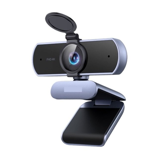 Caméra Web 4K FHD 8 MP pour PC, Micros à Réduction de Bruit à Double IA, Caméra Caméra Web pour le Travail, Facile à Installer