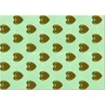 thumbnail image 1 of Ahgly Company Machine Washable Indoor Rectangle Transitional Mint Green Area Rugs, 2' x 4', 1 of 7