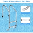 thumbnail image 4 of GloryStar Inground Pool Ladder,304 Stainless Steel Swimming Pool Ladder,Non-Slip Swimming Pool Ladder for Deep End, Easy Assembly, 380lbs Load Capacity - Perfect for Indoor/Outdoor Pools, 4 of 6