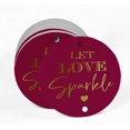 thumbnail image 2 of Inkdotpot Gold Foil Paper Hang Tags Let Love Sparkle Wedding Favor Tags 50 Pieces, 2 of 6