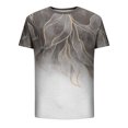 thumbnail image 5 of HKEJIAOI Hommes Printemps Été Décontracté Sport Couleur Bloc Raglan Manches Col Rond T-Shirt, 5 of 5
