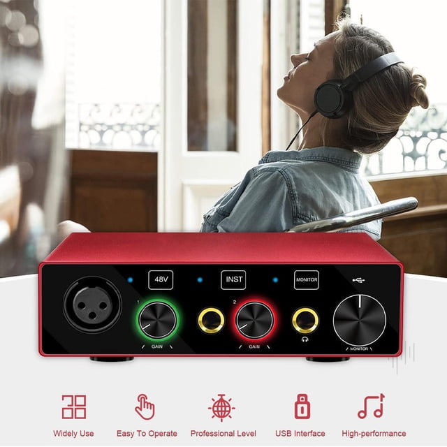 Interface Audio USB avec Préamplificateur de Micro Interface Audio XRL