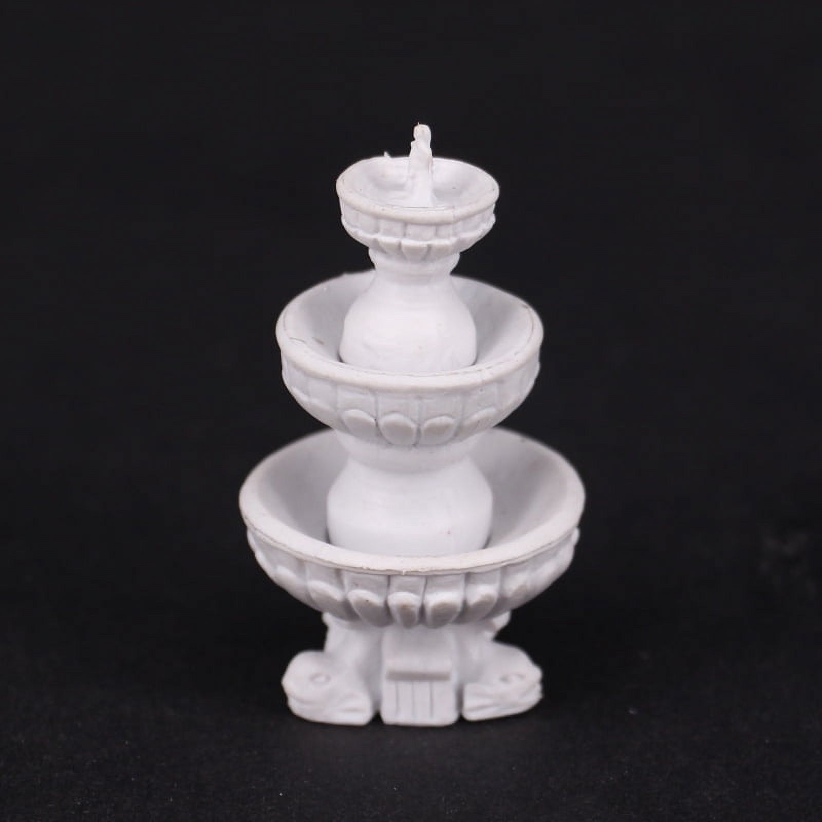 Fountain Prop White Resin 1Set 2.2x1.2x1.2in