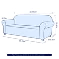 thumbnail image 4 of 2024 Solid Print Polyester Loveseat Slipcover  Chocolate, 4 of 6