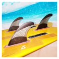 thumbnail image 4 of Surfboard Fins Tri Fin Set Carbon Fiberglass Surf Fins Surf Board Fins Thruster Size Large, 4 of 7