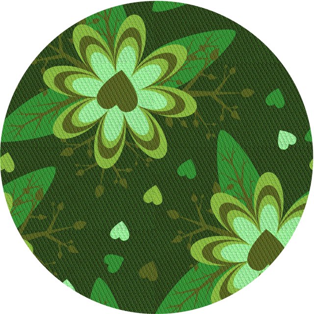 Ahgly Tapis d'Intérieur Lavable en Machine Carré Vert Forêt Foncé, 3 Pieds Carré