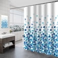 thumbnail image 2 of TIELUTT Doublure de Rideau de Douche en Tissu Transparent Robuste 96 Doublure de Rideau de Douche Lavable avec Poches Rideau de Douche Lourd avec Ventouses Ensemble de Rideau de Douche à Rayures Doublure de Rideau de Douche Extra Grand, 2 of 3