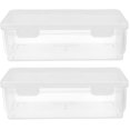 thumbnail image 1 of MIANGASTORE 2pcs Bread Container Bread Storage Bin Bread Box Bread Loaf Keeper Box Airtight Holder for Kitchen, 1 of 7