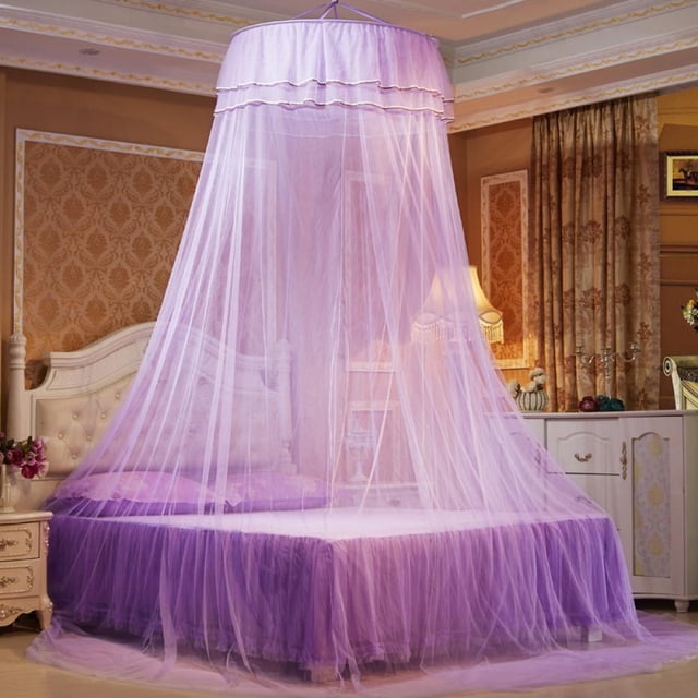 Mosquito Net Princess Girl Garden Lace Bed Crown Round Hoop Mosquito Net Four Colors