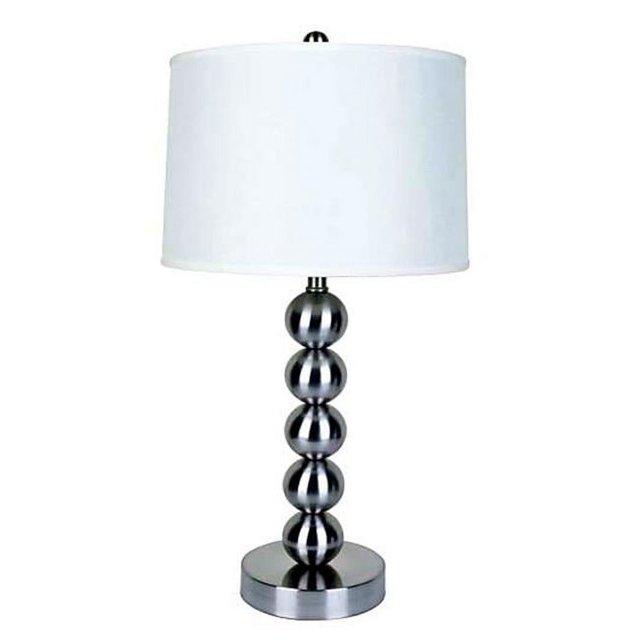 Ore Furniture 6237 29 in. Metal Table Lamp - Satin Nickel