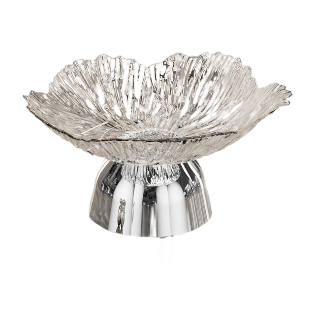 jifeng Footed Fruit Bowl Creative Modern Fruit Plate for Drawing Room Wedding Party White