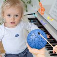 thumbnail image 2 of Lksixu Toddler Toys Educational Baby Toys Outdoor Rain Drum 6 Inch 11-note Little Pattern Steel Tongue Drum Outdoor Musical Instruments Create In Your Garden Learning Toys for Kids, 2 of 3