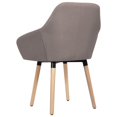 thumbnail image 3 of vidaXL Dining Chairs 2 pcs Taupe Fabric, 3 of 4