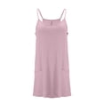 thumbnail image 4 of RBCKVXZ Robe Courte Athlétique Sans Manches pour Femmes avec Short Intégré Été Tennis Entraînement Active Combinaison Sportive Bretelles Spaghetti Robes Violet TTTG, 4 of 6