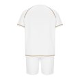 thumbnail image 3 of Birdeem Ensembles pour Hommes Chemise et Shorts Mode Décontractée Couleur Unie Blouses Courtes Col Rond Ensembles, 3 of 10