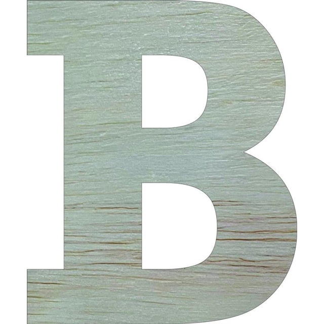 Wooden Block Letters, Unfinished 4'' Rockwell B, Craft